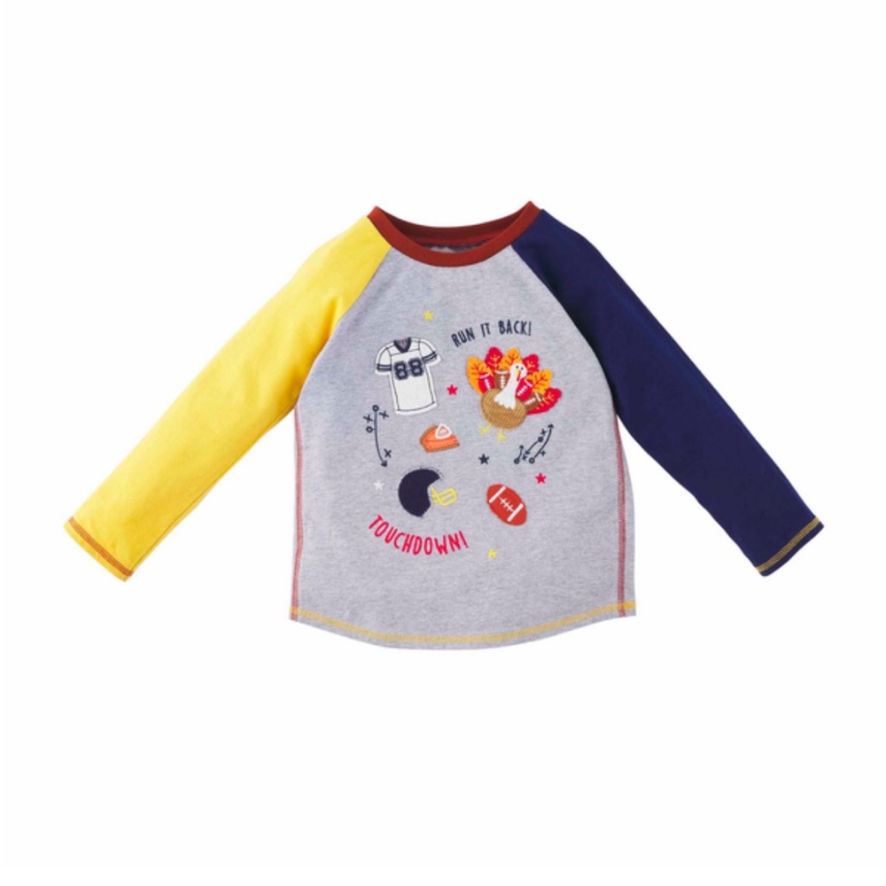 MUD PIE FOOTBALL THANKSGIVING TEE 12-18 MONTHS